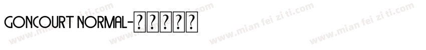 Goncourt Normal字体转换